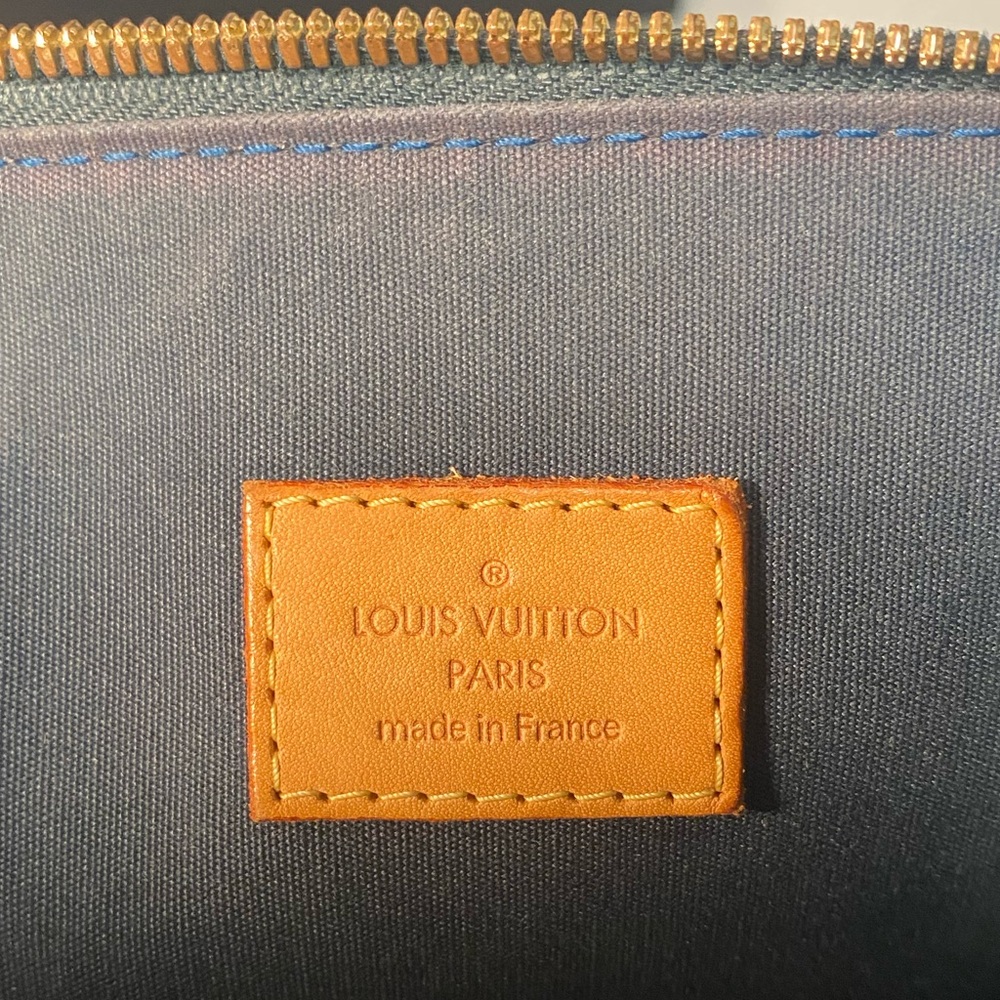 Louis Vuitton GM Alma Vernis in Bleu Nuit COA - Picture 10 of 16